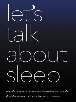 cover image of Let's Talk about Sleep
